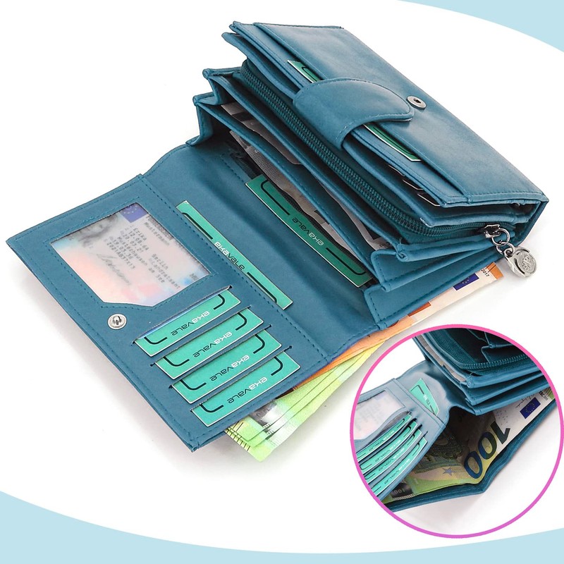 ekavale Wallet 1103-7, turquoise, Classic