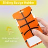 ID Badge Holder with Lanyard Basketball Closeup Retractable Badge Reel