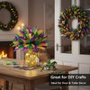 24 Pcs Carnival Feathers Bulk, Gold Green Purple Ostrich Feathers