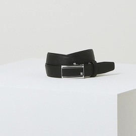 Hazzys (대구신세계)블랙 레터링 로고 가죽벨트 HJBE5E161BK (Daegu Shinsegae) Black Lettering Logo Leather Belt HJBE5E161BK