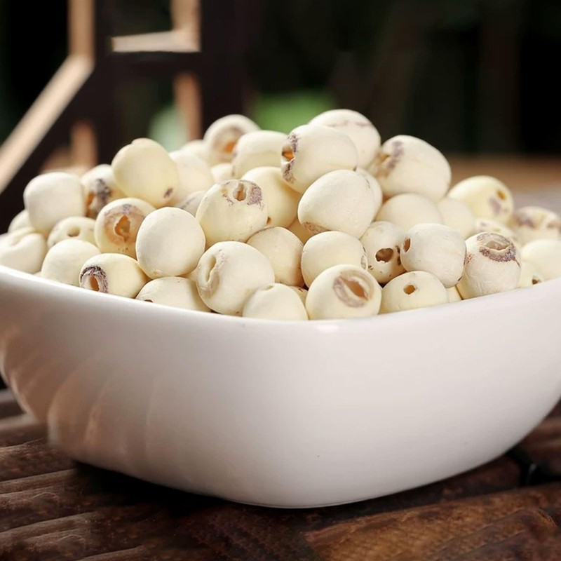 Dried Lotus Seed, 5.99oz/170g Dried White Lotus seeds, Perfect for