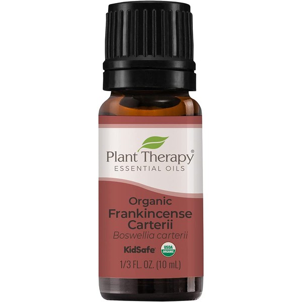 Plant Therapy Organic Frankincense Carterii Essential Oil 100% Pure, USDA Certified Organic, Undiluted, Natural Aromatherapy, Therapeutic Grade 10 mL (1/3 oz)