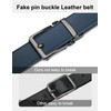 JUKMO 1.5" (38mm) Leather Ratchet Belt for Men in Gift