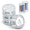 BIEKEW Submersible Lights - 4-Pack Battery-Powered Waterproof IP68 Lights with