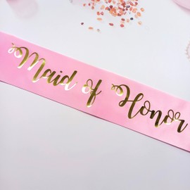 Maid of Honor Sash, Bachelorette Party Decorations, Bridal Shower Supplies, Hen Party Accessories, Team Bride Party Favors, Wedding Gift for Chief Bridesmaid from Bride to Be