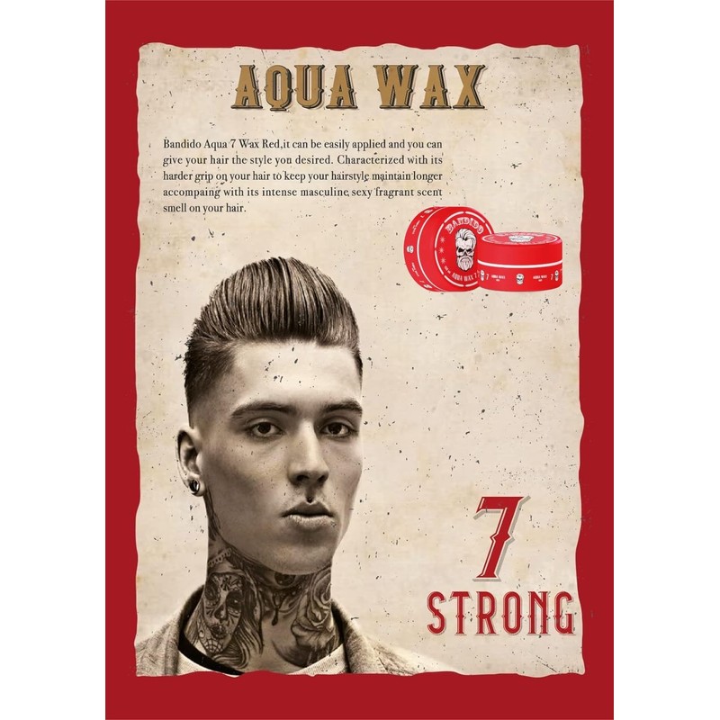 Bandido Aqua Wax 7 | 2-Pack | Strong Hold |