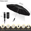 Damp away Automatic Windproof Travel Umbrella, Large Compact Inverted Umbrella