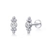 limerencia Hypoallergenic Flat Back Stud Earrings for Women 18g 20g