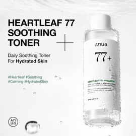 ANUA ANUA Heartleaf 77% beruhigender Toner, pH 5,5 Problempflege, beruhigt die Haut, erfrischend, feuchtigkeitsspendend, reinigend, tierversuchsfrei, vegan, 250 ml