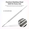 Stainless Steel Pedicure Kit with Ingrown Nail Lifters, Precision File