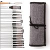 24Pcs Oil Paint Brushes Gray Assorted Styles Different Sizes Ergonomic