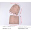 Djfkey Winter Hat Knitted Hat with Scarf Women Men Warm