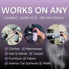 The Stink Solution Smoke Odor Eliminator Spray - Completely Remove Smoke Smell From House, Car, Clothes, Hair, & More - Best Odor Eliminator For Smoke - Bamboo Teak, Sky Blue, & Unscented 4 oz Bottles