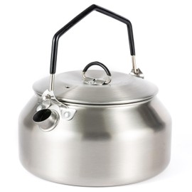 Hanseküche Stainless Steel Kettle 1L Portable Camping Kettle for Outdoor & Home Robust Tea Kettle & Kettle - Perfect for Camping & Trekking