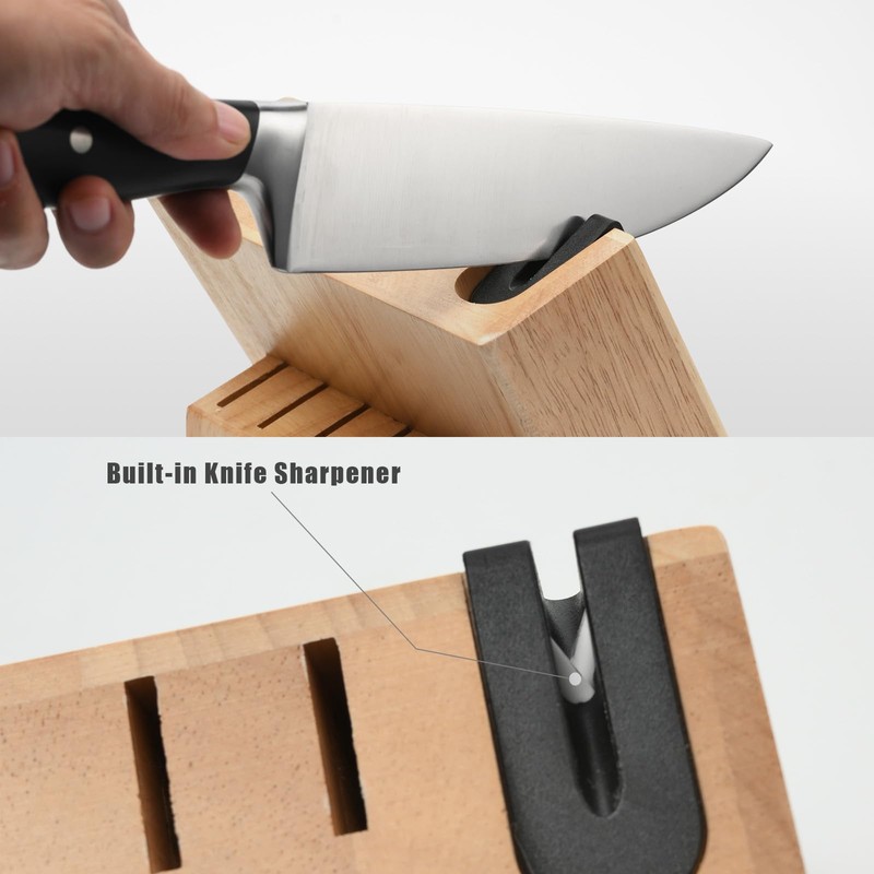 Kitchen Knife Set, Professional 13 Piece Knife Set with Block