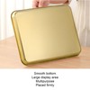Stainless Steel Rectangular Tray Flat Bottom Plate Restaurant Home Golden