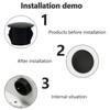 10mm Black Hole Plugs Plastic Flush Type Hole Plugs Snap