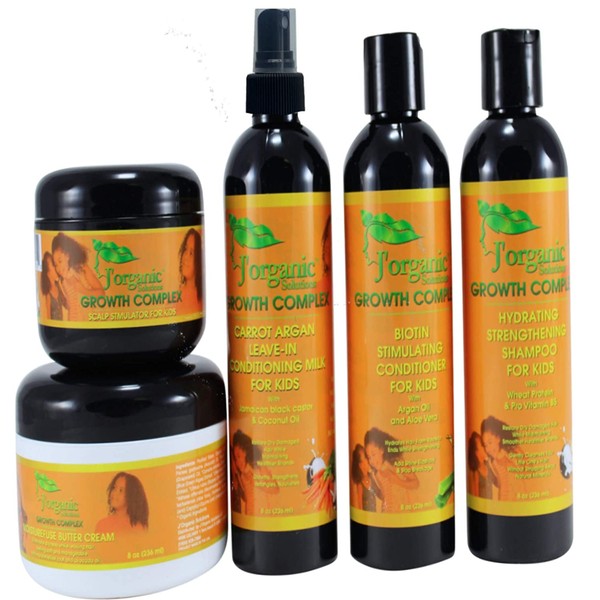 J'Organic Solutions Kids Super Moisturizing, Hydrating healthy hair Growth set