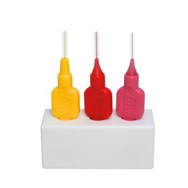 Handmade Eco-friendly Interdental Brush Holder | Magnetic Sustainable Interdental Brush Caddy | Luxury Bathroom Accessory | Organiser for Stationery and Pencils (White)