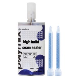 Polymix High Build Seam Sealer 200ml Cartridge & Two Application Mixing Nozzles (Beige)