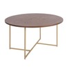 Adore Decor INES Coffee Table, Walnut Brown
