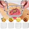 Potato Chipper-Stainless Steel 5in 1 Potato Chopper Cutter Fruit Chip