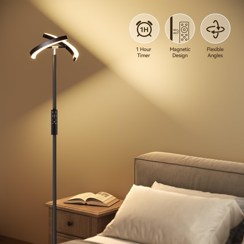 SUNMORY Floor Lamps for Living Room, 28W Bright LED Floor