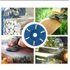 Wood Carving Disc Steel 6‑Teeth Milling Cutter Woodworking Tool Angle