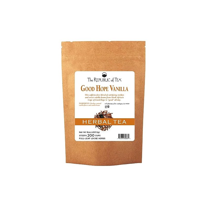 The Republic of Tea Good Hope Vanilla Red Full-Leaf Tea,