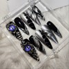 [Handmade nail tip] dragon eyes ver.1 - stiletto / [수제네일팁]