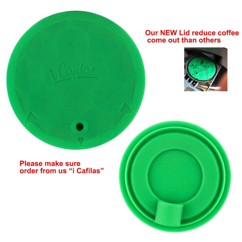 i Cafilas New Lid Stainless Steel Refillable Coffee Capsules Crema