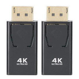 AMONIDA Adaptador 2 Pack 4K Displayport a Hdmi Adaptador DP Macho a Hdmi Chapado en Oro para Computadora Pc HDTV