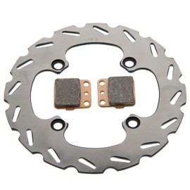 Race Driven Rear RipTide Brake Rotor & Rear Brake Pads for Honda TRX400EX TRX400 400EX TRX 400 EX TRX400X 400X
