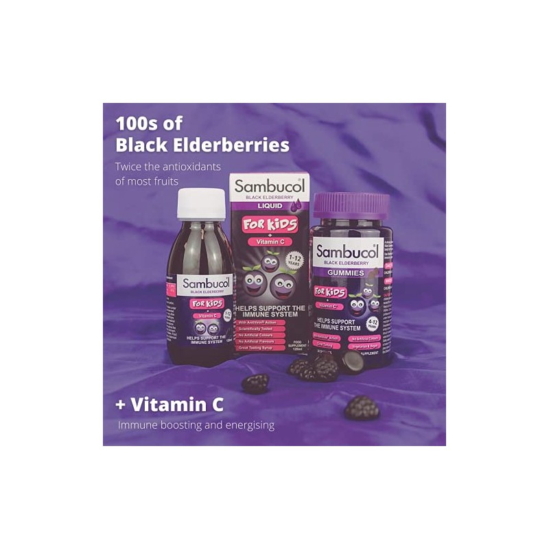 SAMBUCOL KIDS GUMMIES 30'S, 30 Count (Pack of 1)
