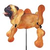 Whirligig Spinner Tan Pug 15" – Adorable Dog-Themed Design, Weather-Resistant