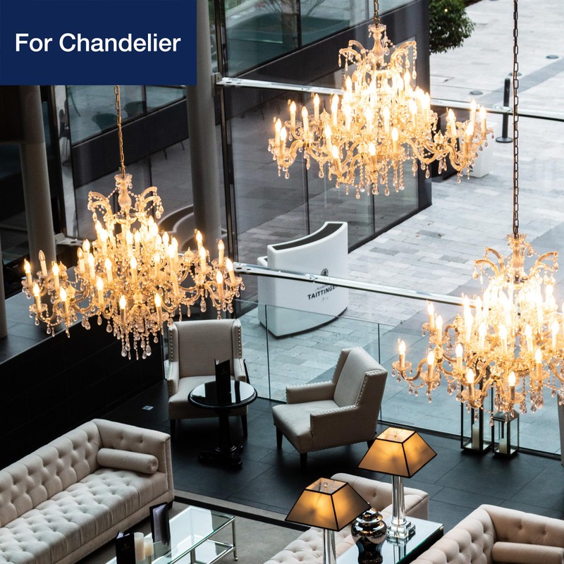 FLSNT 100W Equivalent LED Candelabra Bulbs, 800LM Dimmable LED Chandelier