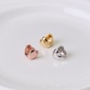 Gold&Deer 14K Goldfield Heart Chubby One-Touch Earrings Yellow Gold /