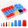 110PCS Silicone Rubber Tapered Plug, Coldairsoap High-Temperature Resistant Rubber Stoppers