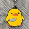 Duck Keychain Gifts, Funny Cute PVC Yellow Duck Themed Gift,