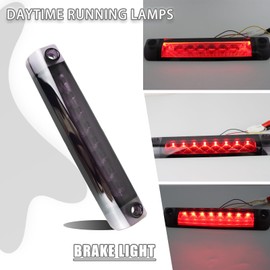 ZDEERAOTO Smoked Lens LED 3rd Third Brake Light Replacement for Toyota 4Runner Highlander Prius Sienna,Center High Mount Stop Lamp with Sealing Gasket (Somked)