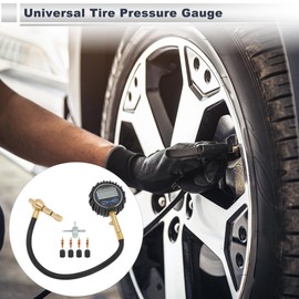RATCHROLL 1 Set Universal Tire Pressure Gauge 200PSI 2.76 Inch Digital Pressure Gauge Tyre Air PSI Meter for Motorcycle SUV Truck