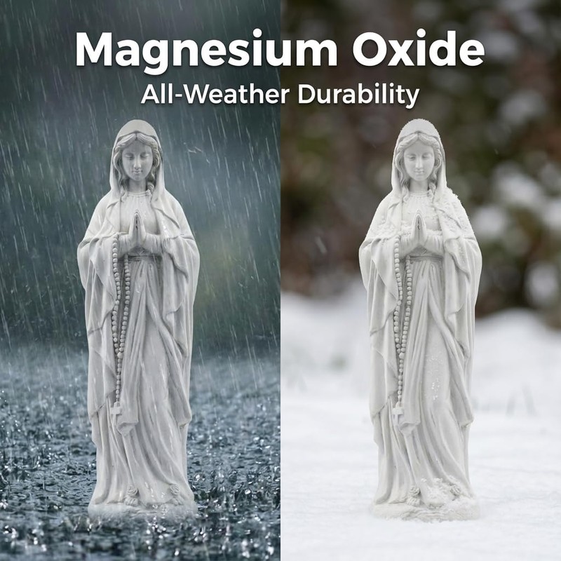 JXNCJXZG Virgin Mary Praying Statue 23.5 Inch, Religious Outdoor Statue