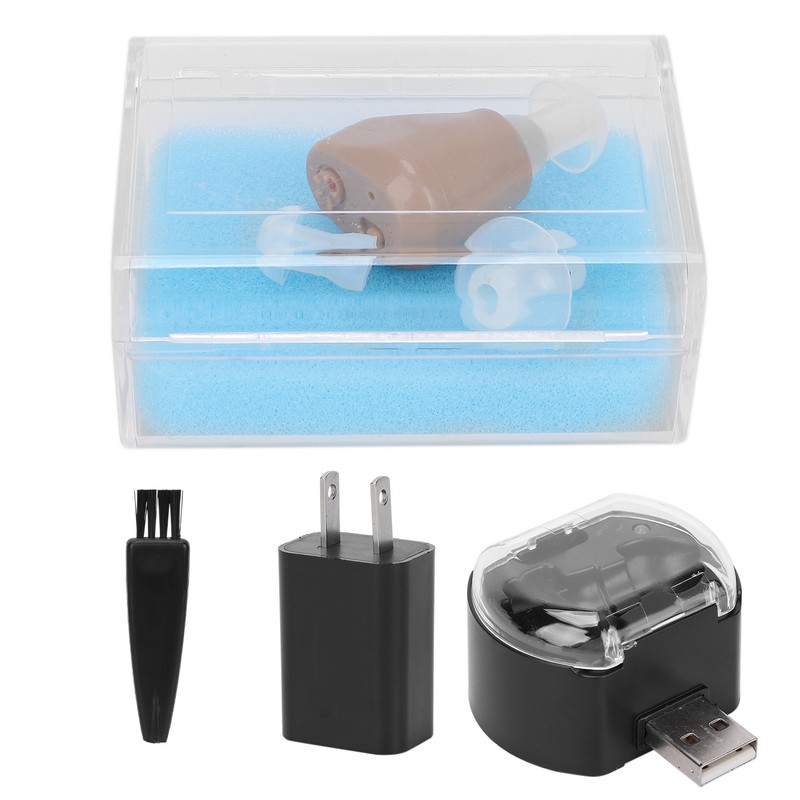Elderly Hearing Amplifier Soft Silicone Rechargeable Ear Sound Enhancer for