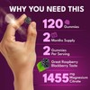 supplmnt. supplmnt. Magnesium Gummies for Adults - 120 BlackBerry Vegan