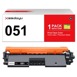 Xesdayu 051 Toner Cartridge Black 1 Pack Compatible Replacement for Canon 051 051H CRG-051 Toner for Canon imageCLASS MF264dw MF269dw MF267dw MF266dn MF263dn LBP162dw LBP161dn LBP1692dwkg Printer