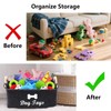 BEELUKY Dog Toy Storage, Felt Storage Box for Dog Toys,