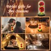 Christmas Flower Gifts for Women Red Eternal Sunflower in Glass