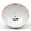 Hasamiyaki MTK-36 Masako Kiln Small Bird Mini Rice Bowl, Red