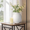 YSNN White Ceramic Large Vase, Round Modern Ceramic Vases,Tall Vase