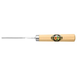 Cherrywood Notched Chisel with White Beechwood Handle Stitch 11 Upright and Deep Round Concavity 2mm